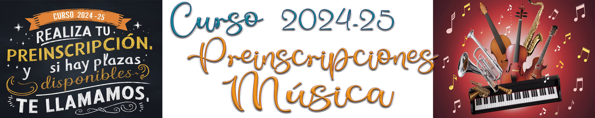 Preinscripciones Música 2024-25