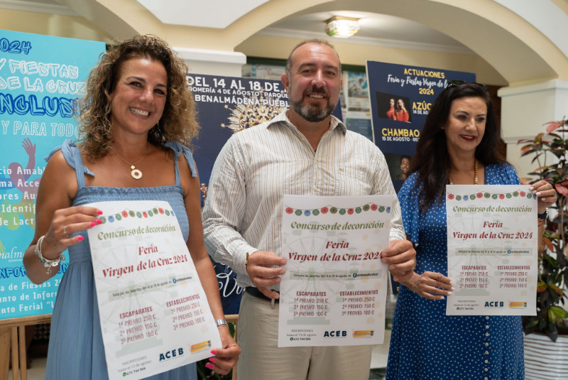 ACEB CONVOCA EL CONCURSO DE DECORACIÓN DE FERIA VIRGEN DE LA CRUZ, CON 1.000 EUROS EN PREMIOS El certamen cuenta con la colaboración del Ayuntamiento de Benalmádena  La Asociación de Comerciantes y Empresarios de Benalmádena (ACEB), convoca el Concurso de Decoración de Establecimientos Feria Virgen 