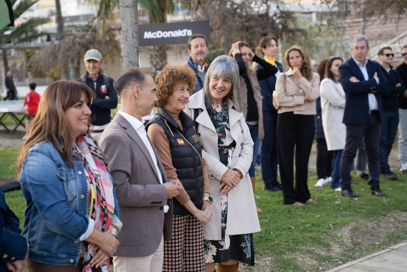 Inaugurada la zona de calistenia en el entorno de la playa de Malapesquera